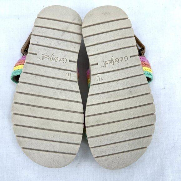 Cat & Jack Rainbow Strap Sandals Toddler Size 10 - Picture 2 of 2